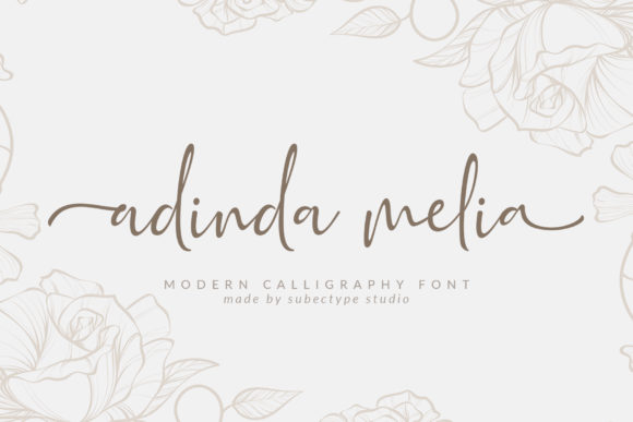 Adinda Melia: A Modern Script Handwritten Font for Creative Brands