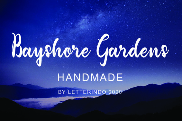 Bayshore Gardens: A Magical Handwritten Font for Elegant Designs