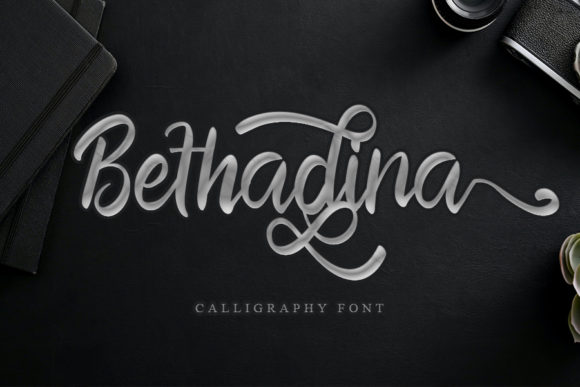 Bethadina: The Modern Script Font for Polished Digital Brands