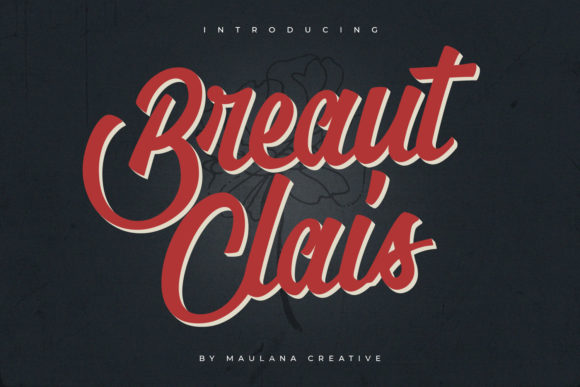 Breaut Clais: The Bold Handwritten Font for Creative Projects
