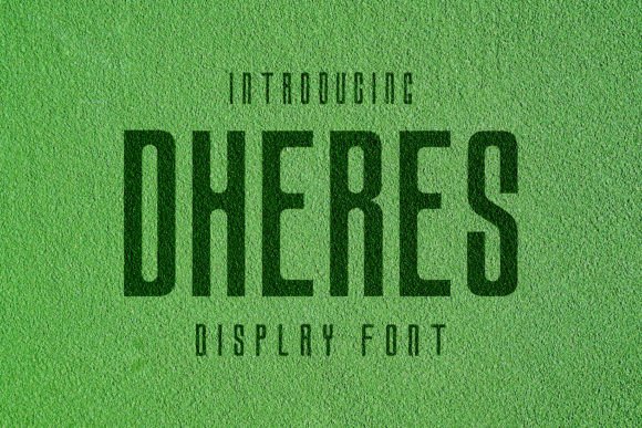 Dheres Sans: The Bold Retro Font for Memorable Brand Identity
