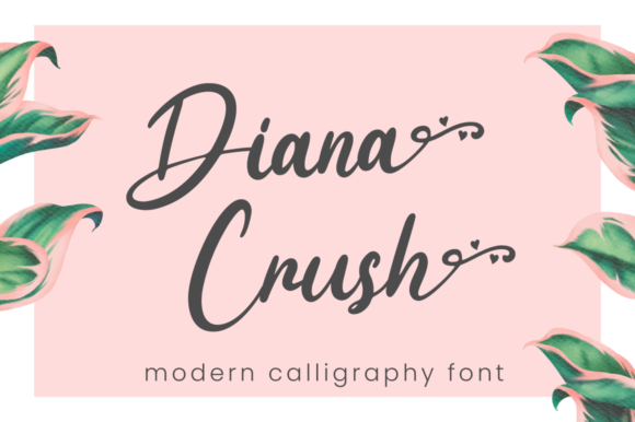 Diana Crush: A Delicate Handwritten Typeface for Branding