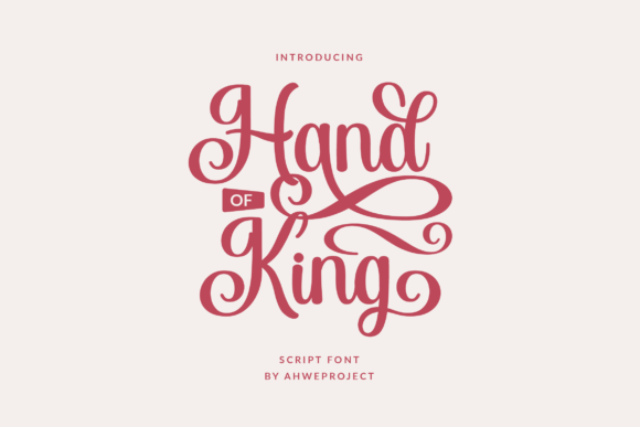 Hand of King: The Elegant Script Handwritten Font for Modern Design