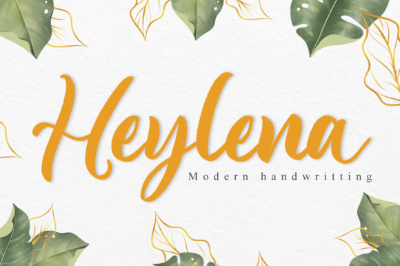 Heylena: A Brushed Script Typeface for Modern Editorial Design