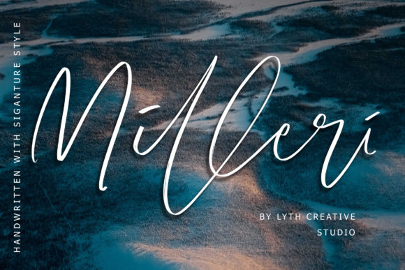 Milleri: A Thin Handwritten Typeface for Authentic Branding