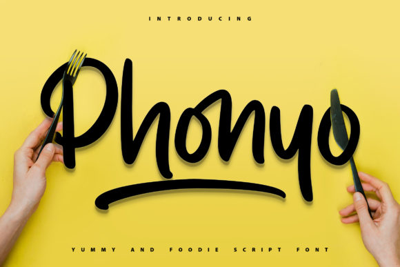 Phonyo: A Bold Handwritten Typeface for Dynamic Branding