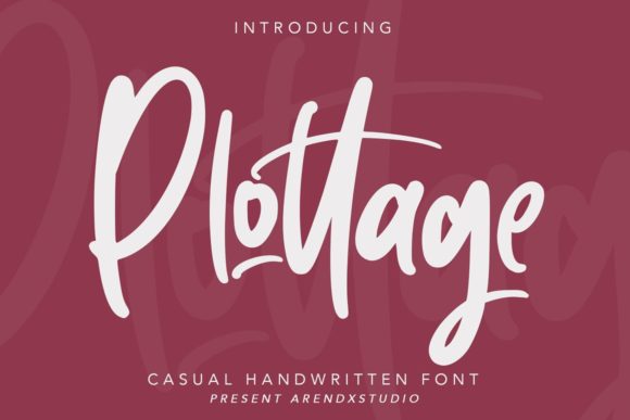 Plottage: A Bold Handwritten Font for Creative Crafters