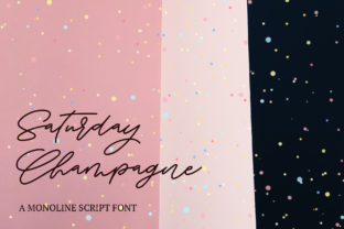 Saturday Champagne: A Vibrant Script Typeface for Editorial Design