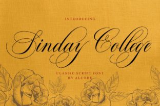 Sinday College: The Delicate Script Font for Elegant Craft Projects
