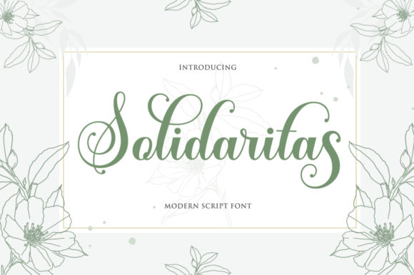 Solidaritas: A Sweet Script Handwritten Font for Creative Projects