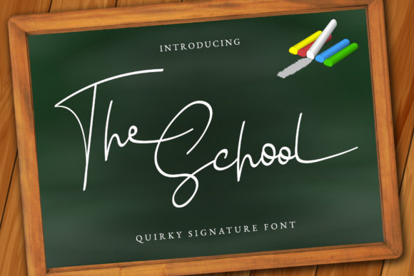 The School: A Quirky Script Handwritten Font for Makers